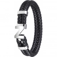 Браслет Zippo Steel Braided Leather Bracelet (20 см) купить в Великом Новгороде