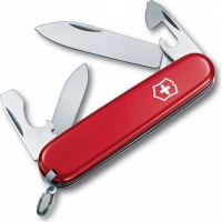 Нож перочинный Victorinox Recruit, сталь X55CrMo14, рукоять Cellidor®, красный купить в Великом Новгороде