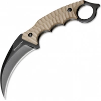 Нож с фиксированным клинком Magnum Spike Karambit — Boker 02SC028, сталь 440A EDP, рукоять стеклотекстолит G10, песочный купить в Великом Новгороде