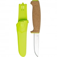 Нож с фиксированным лезвием Morakniv Floating Knife (S) Lime, сталь Sandvik 12C27, пробковая ручка купить в Великом Новгороде