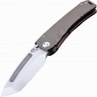 Нож складной Medford Marauder Tanto, сталь D2 Tool Steel, рукоять титановый сплав, бронзовый купить в Великом Новгороде