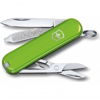 Нож Victorinox Classic SD Colors, Smashed Avocado (0.6223.43G) светло-зелёный, 7 функций 58мм купить в Великом Новгороде