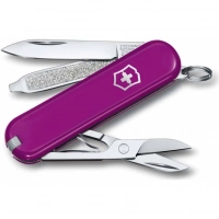 Нож Victorinox Classic SD Colors, Tasty Grape (0.6223.52G) пурпурный, 7 функций 58мм купить в Великом Новгороде