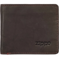 Портмоне ZIPPO, цвет «мокка», натуральная кожа, 11×1,5×10 см купить в Великом Новгороде