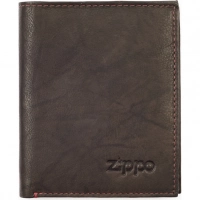 Портмоне ZIPPO, цвет «мокко», натуральная кожа, 10×1,5×12,3 см купить в Великом Новгороде