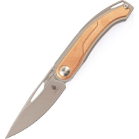 Складной нож Kizer Apus, сталь CPM S35VN, рукоять титан/ Bronze Carbon купить в Великом Новгороде