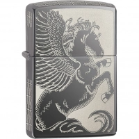 Зажигалка ZIPPO Classic Пегас с покрытием Black Ice® купить в Великом Новгороде