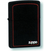 Зажигалка ZIPPO Classic с покрытием Black Matte, латунь/сталь, чёрная с лого, матовая, 36x12x56 мм купить в Великом Новгороде