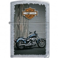 Зажигалка ZIPPO Harley-Davidson® Байк, с покрытием Street Chrome™, латунь/сталь, серебристая, 36x12x56 мм купить в Великом Новгороде