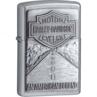 Зажигалка ZIPPO Harley-Davidson® Легенда, с покрытием Street Chrome™ купить в Великом Новгороде