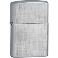 Зажигалка ZIPPO Linen Weave с покрытием Brushed Chrome, латунь/сталь, серебристая, матовая, 36x12x56 мм купить в Великом Новгороде