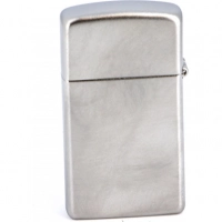 Зажигалка ZIPPO Slim® с покрытием Satin Chrome™, латунь/сталь, серебристая, матовая, 30х10×55 мм купить в Великом Новгороде